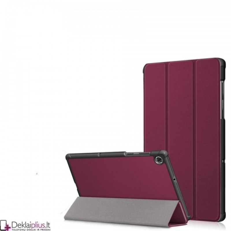Dirbtinės odos atverčiamas dėklas - bordo spalvos Lenovo Tab M8 8.0 (4th Gen) TB300FU Dirbtinės odos atverčiamas dėklas - bordo spalvos Lenovo Tab M8 8.0 (4th Gen) TB300FU